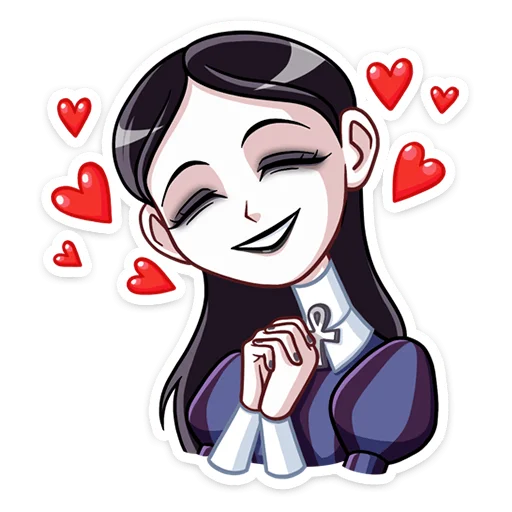 🥰 Стикер «Аннабель» для Telegram