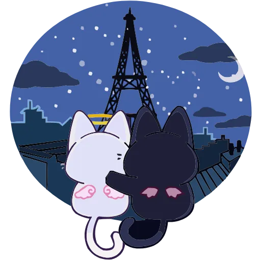🇫🇷 Эмодзи «Аннет и Сейлем из ВК» для Telegram
