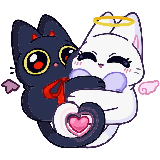 🥰 Эмодзи «Аннет и Сейлем из ВК» для Telegram