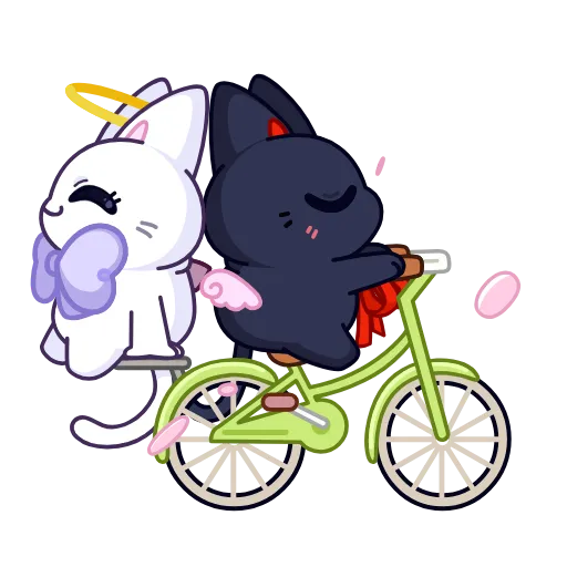 🚲 Эмодзи «Анимированный набор эмоджи с Аннет и Сейлем из ВК» для Telegram