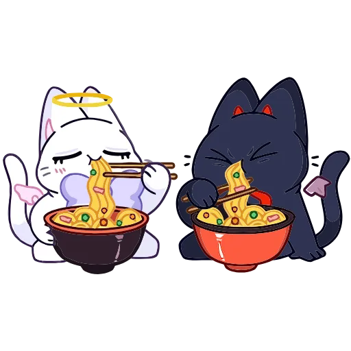 🍜 Эмодзи «Аннет и Сейлем» для Telegram