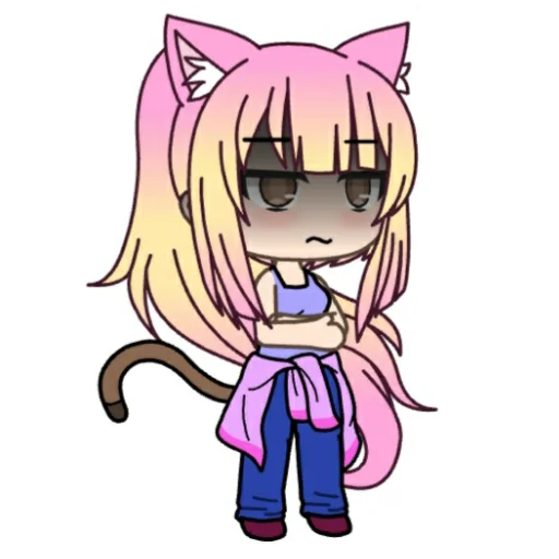 😒 Стикер «Анюша Котик (Gacha life)» для Telegram