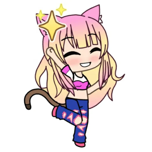 😄 Стикер «Анюша Котик (Gacha life)» для Telegram