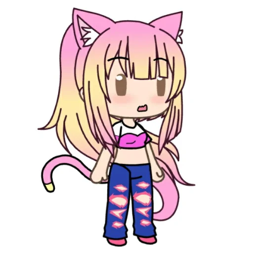😶 Стикер «Анюша Котик (Gacha life)» для Telegram