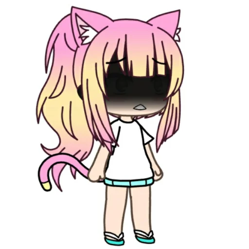 😰 Стикер «Анюша Котик (Gacha life)» для Telegram