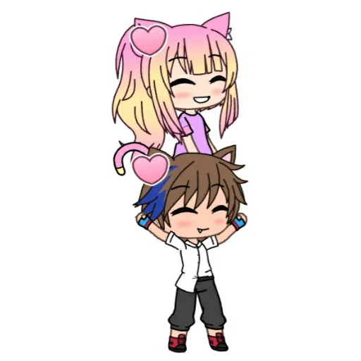 💕 Стикер «Анюша Котик (Gacha life)» для Telegram
