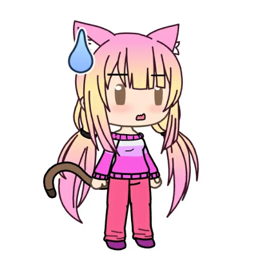 😶 Стикер «Анюша Котик (Gacha life)» для Telegram