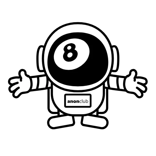 🎱 Стикер «Anon» для Telegram