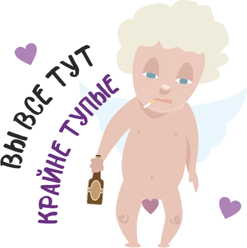 👿 Стикер «Anti Valentin» для Telegram