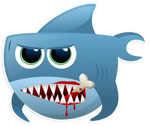 Стикерпак AntiLand Shark для Telegram — скачать