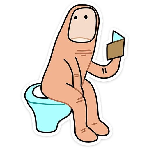 🚽 Стикер «Палец Антон» для Telegram