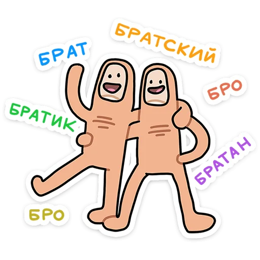 🫂 Стикер «Палец Антон» для Telegram