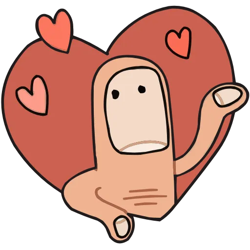 😘 Эмодзи «Палец Антон» для Telegram