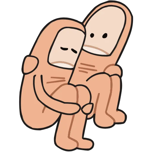 😔 Эмодзи «Палец Антон» для Telegram