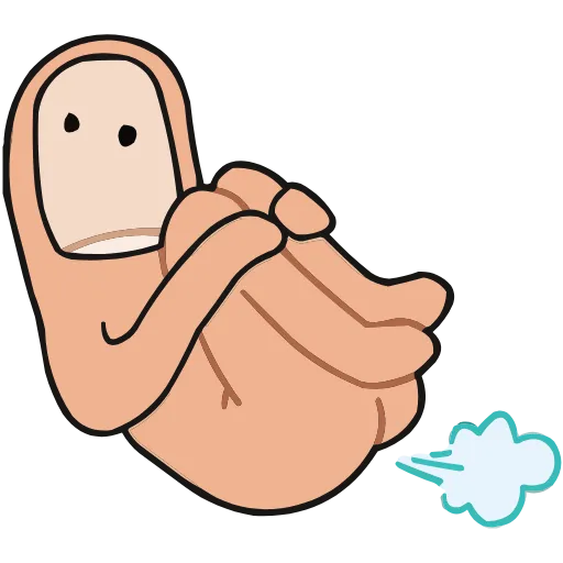 💨 Эмодзи «Палец Антон» для Telegram