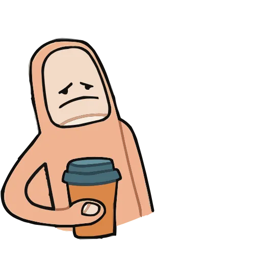 ☕️ Эмодзи «Палец Антон» для Telegram