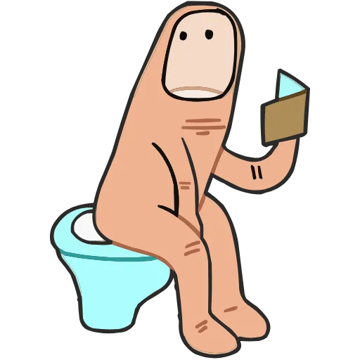 🚽 Эмодзи «Палец Антон» для Telegram