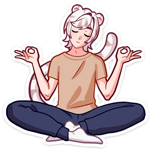 🧘‍♂ Стикер «Аон» для Telegram