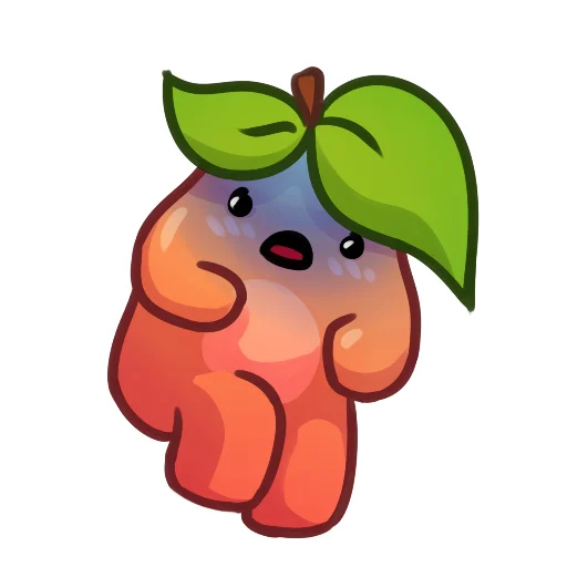 😨 Стикер «Applepeach dude» для Telegram
