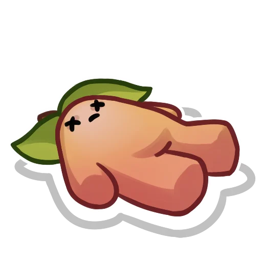 😵 Стикер «Applepeach dude» для Telegram