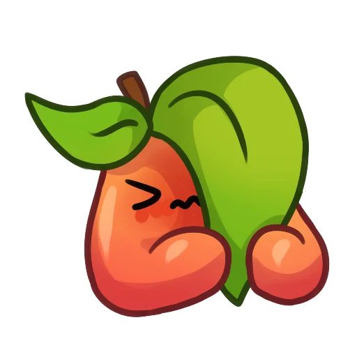 😖 Стикер «Applepeach dude» для Telegram