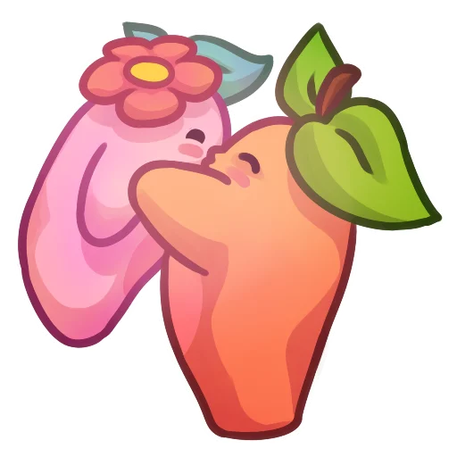 😙 Стикер «Applepeach dude» для Telegram