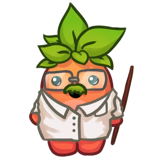🤓 Стикер «Applepeach dude» для Telegram