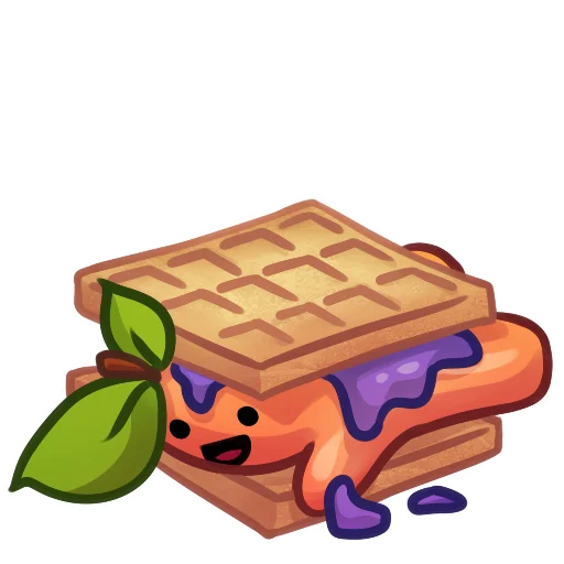 🥪 Стикер «Applepeach dude» для Telegram