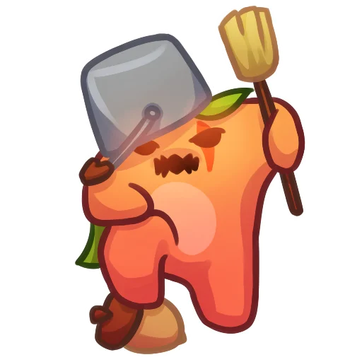 👿 Стикер «Applepeach dude» для Telegram
