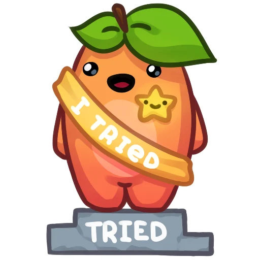 ⭐️ Стикер «Applepeach dude» для Telegram