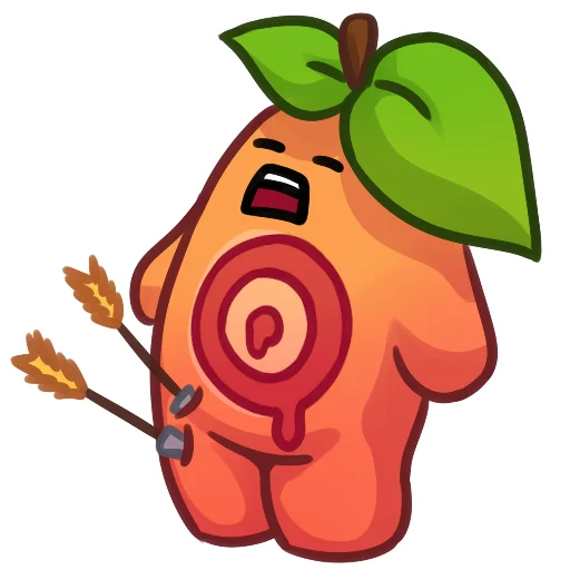🏹 Стикер «Applepeach dude» для Telegram