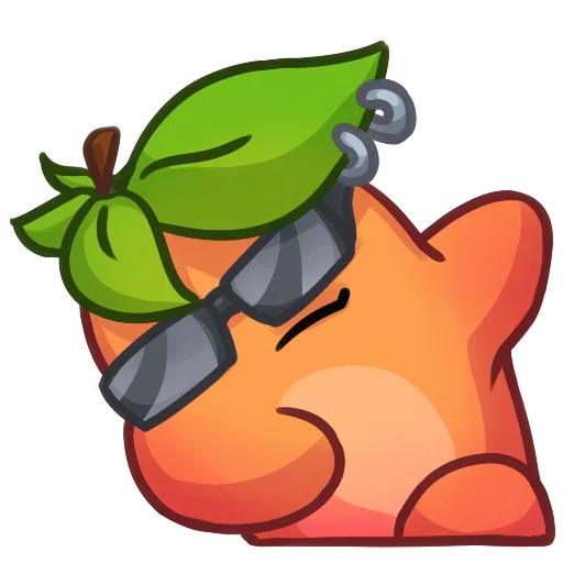 😎 Стикер «Applepeach dude» для Telegram