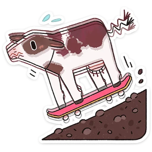 🛹 Стикер «Апрелька» для Telegram