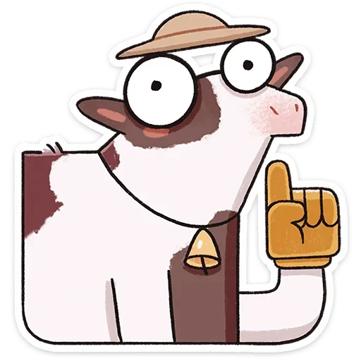 ☝️ Стикер «Апрелька» для Telegram
