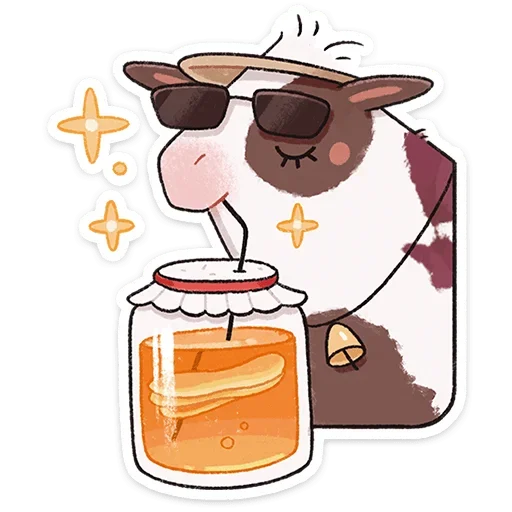 🍹 Стикер «Апрелька» для Telegram