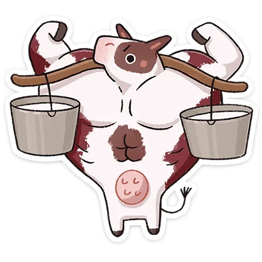 💪 Стикер «Апрелька» для Telegram