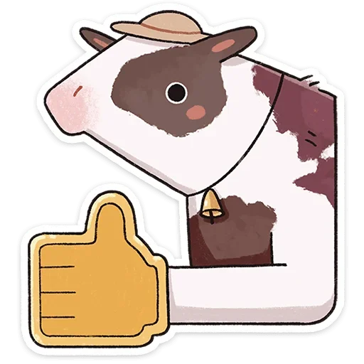 👍 Стикер «Апрелька» для Telegram