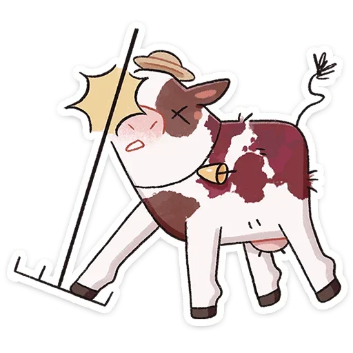 😵 Стикер «Апрелька» для Telegram