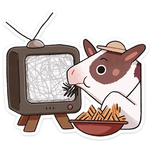 📺 Стикер «Апрелька» для Telegram