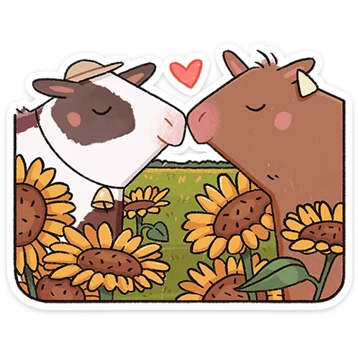 ❤️ Стикер «Апрелька» для Telegram