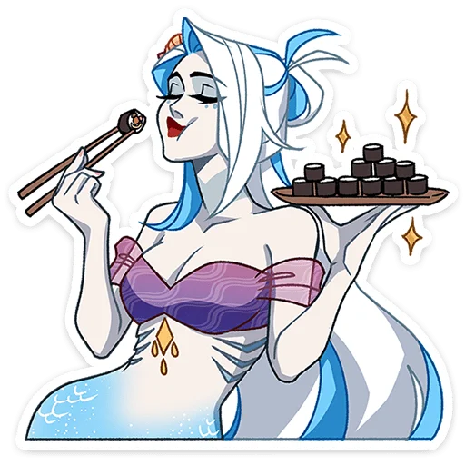 🍣 Стикер «Аква без надписей» для Telegram