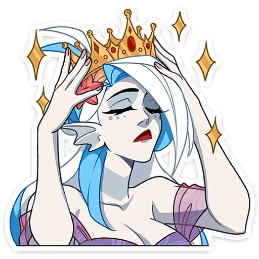 👸 Стикер «Аква без надписей» для Telegram
