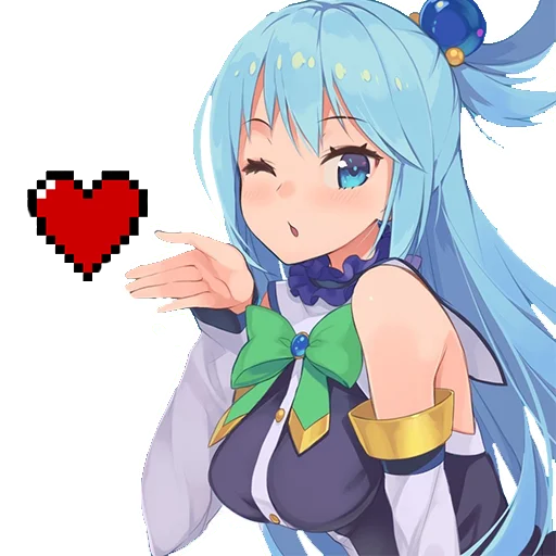 😘 Стикер «Aqua» для Telegram