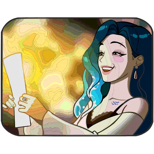 ♒️ Эмодзи «Набор эмоджи с Аквариной из ВК в качестве» для Telegram
