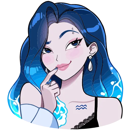 😊 Эмодзи «Акварина» для Telegram