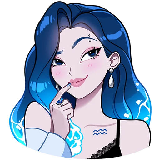 ♒️ Стикер «Акварина Без Текста» для Telegram