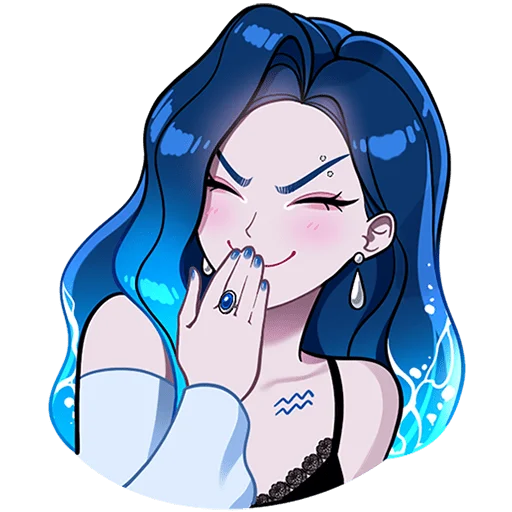 ♒️ Стикер «Акварина Без Текста» для Telegram