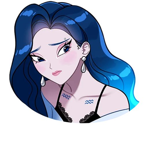 ♒️ Стикер «Акварина Без Текста» для Telegram