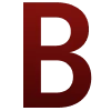 ⚡️ Эмодзи «Тёмно-красные буквы в двух стилях» для Telegram