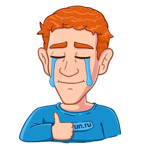 😰 Стикер «Цукерберг - Arbitrun.ru» для Telegram
